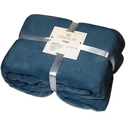 Плед Ярослав флісовий 200х220 см сіро-блакитний (46085)