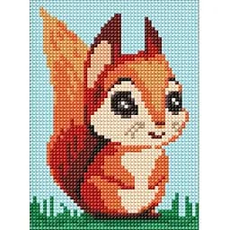 Алмазна мозаїка без підрамника для дітей Ideyka Чарівна білочка 15х20 см AMM1031