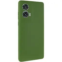 Чохол Silicone Cover Ummi Lakshmi Full Camera (AA) для Motorola Edge 50 Зелений / Dark green