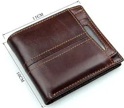 Чоловічий шкіряний гаманець Vintage 11х10 см acs0015341 - мініатюра 9