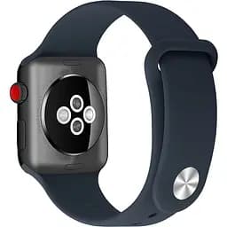 Ремінець Uwatch Silicone Strap for Apple Watch 38/40 mm Midnight Blue - мініатюра 2