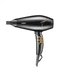 Фен VGR V-423 с ионизацией для сушки и укладки волос с концентратором 2200 Вт Черный