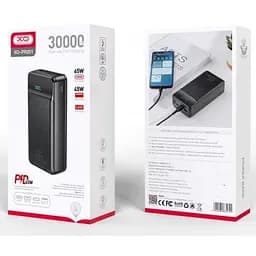 Портативний акумулятор - зовнішня батарея XO PR201 65w 30000 mAh чорна - мініатюра 2