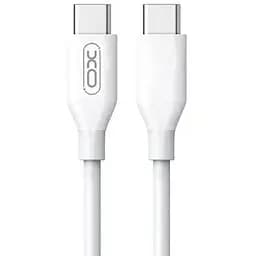 Кабель XO NB124 40W PD Type-c to Type-C Білий