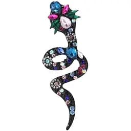 Брошь Змея женская брошь-булавка синяя