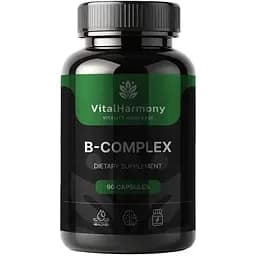 Комплекс вітамінів групи B VitalHarmony B Complex, 90 капсул