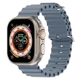 Силіконовий ремінець на смарт-годинник для Apple Watch 42,44,45,46,49 mm, Ocean Band, stone lotus blue, зі зручною застібкою, для годинника епл вотч, спортивний, ArmorStandart (ARM74247) - мініатюра 2