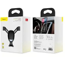 Автотримач для телефона Baseus Mini gravity holder SUYL-G01 - мініатюра 3