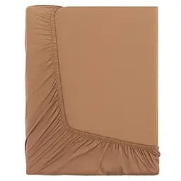 Простирадло на резинці Ardesto Mix & Match сатин 180x200+30 см коричневе (ART1820FSH) - мініатюра 2