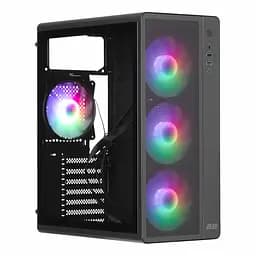 2E Gaming Корпус Credo Plus V510B без БП, 1xUSB3.0, 1х USB 2.0, 1xUSB Type-C, 4x120мм ARGB, VGA 310мм, TG Side Panel, ATX, черный