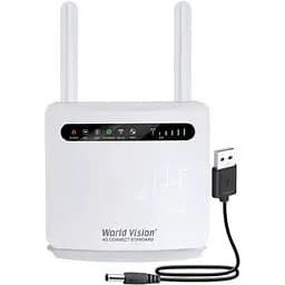 WiFi роутер-модем World Vision 4G під sim карту з подвійним акумулятором Connect Standard + 2 антени 7 дБі