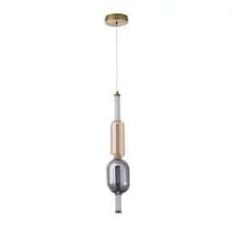 Подвесной светильник LED Levistella 788P68156 AB+SM, 7W, 4000K, стекло, современный стиль для гостиной
