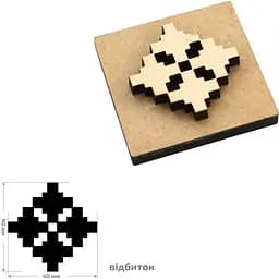 Штамп для вибійки Rosa Talent №26 Вишиванка 4x4см