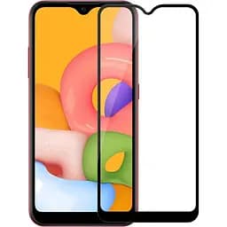Захисне скло Tempered Glass 11D Premium Full Glue Samsung Galaxy A01 2020 A015 black