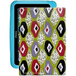 Чехол StatusCASE из экокожи для планшета Prestigio SmartKids 3197 Камни-цветные