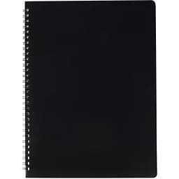 Тетрадь Buromax Gloss на пружине А4, 80 листов черная (BM.24452151-01)