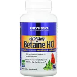 Бетаїн HCI Enzymedica 1300 мг 60 капсул