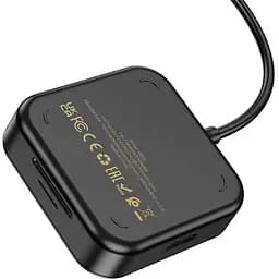 Конвертер хаб Hoco HB38 Easy link 7-in-1 Multiport адаптер (HDTV + SD / TF + Usb3.0 + Usb2.0x2 + PD 100 W) - мініатюра 6