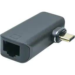 Адаптер PowerPlant USB Type-C – RJ-45, 100/1000Mb