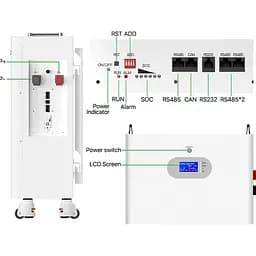 Акумулятор Basen Green LiFePO4 48V 51.2V/230Ah/11776Wh [BR-OW-LV-11.7KWH] [125467] - мініатюра 2