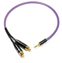 Інтерфейсний кабель MiniJack 3.5 mm-2хRCA Melodika MDMJ2-R15 Purple Cable 1.5m