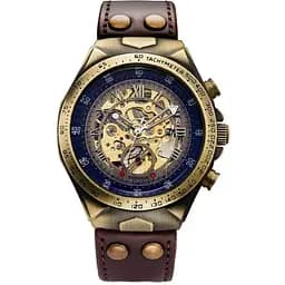 Наручний годинник чоловічий Winner Status New Золотий (2108)