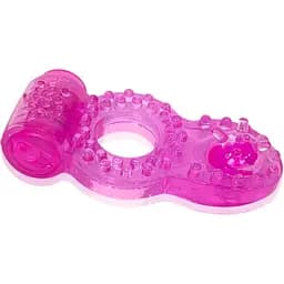 Вибро-кольцо Passion с язычком розовое (4821002030026)