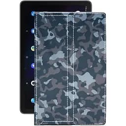 Чехол StatusCASE из экокожи для планшета TCL 10 TABMAX LTE Хаки-синий