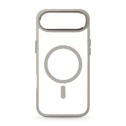 Чехол для Apple iPhone 17 Air, Unit MagSafe, серый, прозрачный, магсейф, противоударный, магнитный, панель-накладка с поддержкой MagSafe, с поддержкой беспроводной зарядки, TPU+PC, защита всего корпуса, ударостойкий, ArmorStandart (ARM86309)