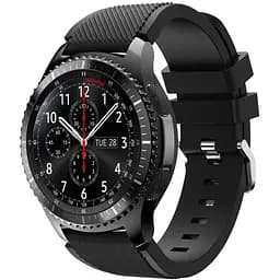 Силіконовий ремінець L-size 22мм Samsung Gear S3 - чорний (WB459538)