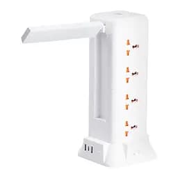 Мережевий фільтр-подовжувач TOWER 12 розеток LED-лампа 3USB + 1PD 2,8 метра Yiwu HP-5-9MF - мініатюра 23