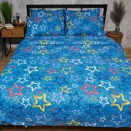 Комплект постільної білизни Moon&Star Бязь Gold Люкс Galaxy Dreams євро 200х220 наволочки 2х40х60 - мініатюра 2