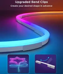 Стрічка світлодіодна розумна Govee H61D3 Neon Rope Light 2, 5м, RGBIC, WI-FI/Bluetooth, білий - мініатюра 7