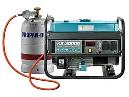 Генератор бензиновий газ/бензин Konner&Sohnen 2.6/3 кВт KS 3000G - мініатюра 2