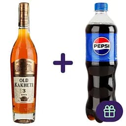 Бренді Old Kakheti 3 зірки 40% 0.5 л (86351)