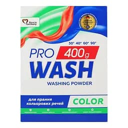 Стиральный порошок ProWash Color для цветных вещей 400 г