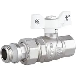 Кран шаровой Thermo Alliance "Американка" Forte 1/2" ВН прямой, антипротекание, бабочка SF222W15