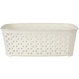 Кошик Diomedea без кришки 26x19.5x9.1 см 3 л молочний (К10-010)  - мініатюра 2