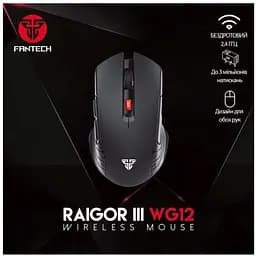 Ігрова бездротова миша Fantech WG-12 Raigor III PixArt 10G Black - мініатюра 4