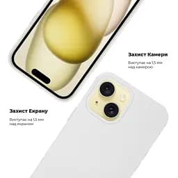 Силиконовый противоударный чехол-накладка для Apple iPhone 15 Plus, панель с защитой всего корпуса, софт-тач, dragon fruit, ArmorStandart (ARM69846) - мініатюра 3