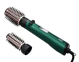 Фен-щетка для волос VGR V-498 с холодным обдувом и 2 насадки, зеленый
