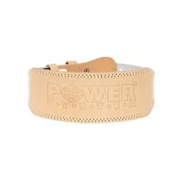 Пояс для важкої атлетики з натуральної шкіри Power System PS-3000, Beige - XL
