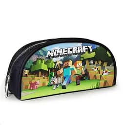 Пенал школьный Minecraft Крипер 23х10х8 см с принтом для мальчика (02830)