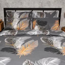 Комплект постільної білизни Moon&Star Бязь Gold Люкс Mystic Feathers Сімейні 160х220х2 наволочки 2х50х70 - мініатюра 3