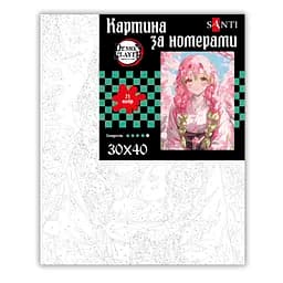 Картина за номерами Santi Demon Slayer Mitsuri Kanroji 30х40 см (955042) - мініатюра 2