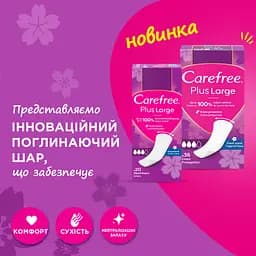 Щоденні прокладки Carefree Plus Large ароматизовані 20 шт. - мініатюра 8