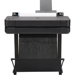 Принтер струменевий кольоровий A1 HP DesignJet T630 24" (2025 Edition), Black, WiFi, 1200x2400 dpi, до 30 сек/стор (формат A1), рулони 279 - 610 мм, USB / GLan, картриджі 712 (5HB09D) - мініатюра 3