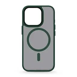 Чехол для Apple iPhone 15 Pro, Uniq MagCase, зеленый, противоударный, панель-накладка с MagSafe, ударопрочный TPU+PC, с магнитом MagSafe, поддержка полноценной беспроводной зарядки, ArmorStandart (ARM75322)