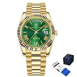 Наручний годинник чоловічий PD-1783 Gold-Green Pagani Design acs0031214