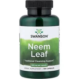 Листя німу Swanson Neem Leaf 500 мг 100 капсул